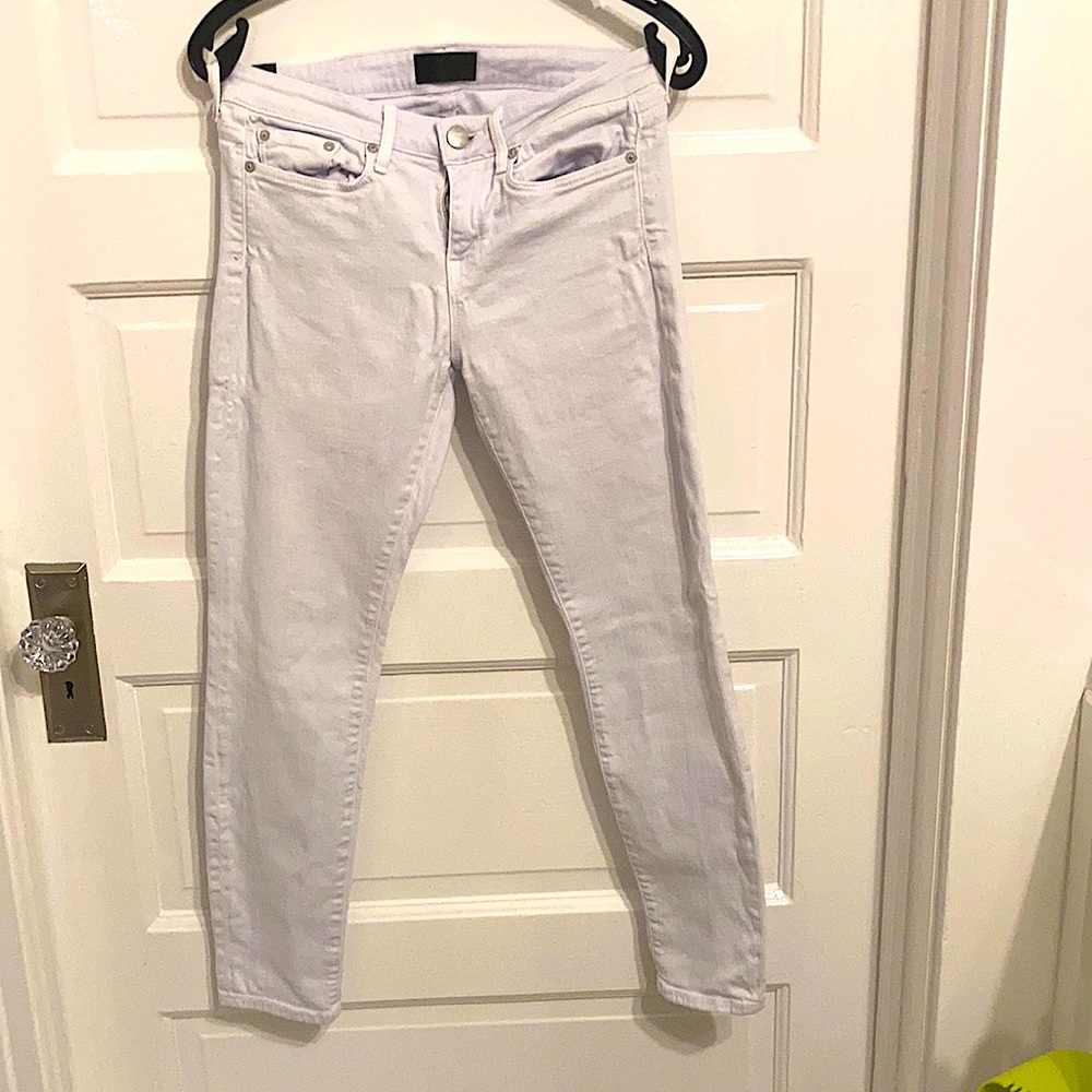 Lilac stretch skinny jeans Vince